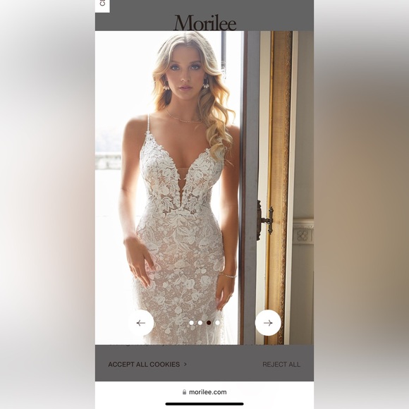 Morilee Desiree Wedding Dress & Cathedral Veil - Picture 7 of 7